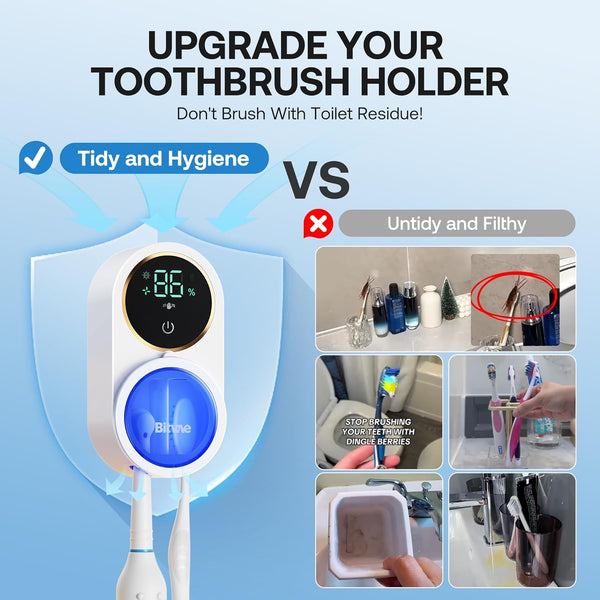 Smart Bathroom Toothbrush Keeper