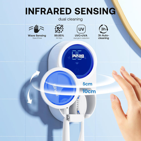 Smart Bathroom Toothbrush Keeper