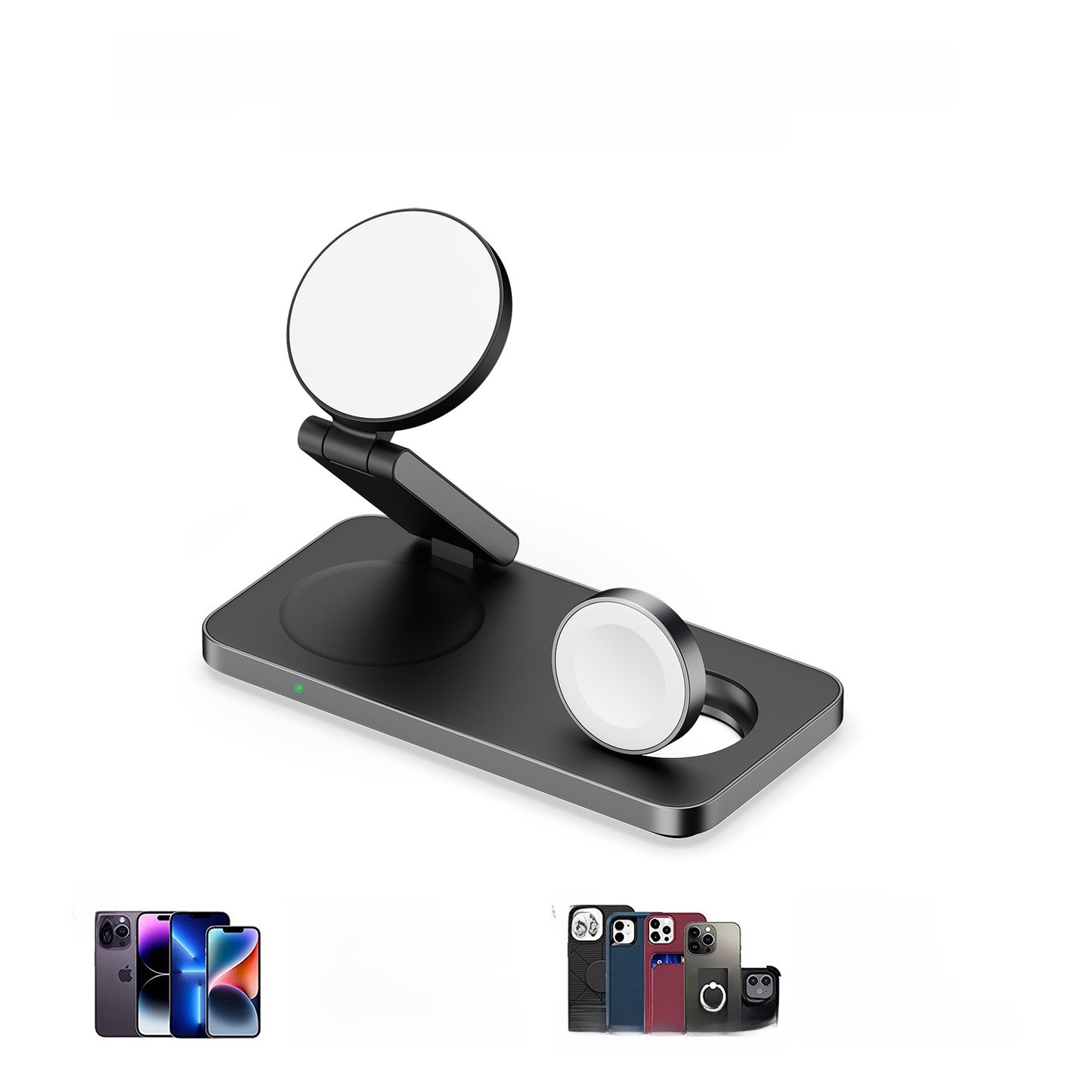 3-in-1 Magnetic Wireless Charger for iPhone Apple Watch AirPods
